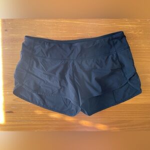 lululemon athletica Black 2.5inch Speed Women Shorts